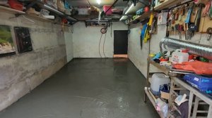 Ремонт пола в гараже.  Столярная мастерская.