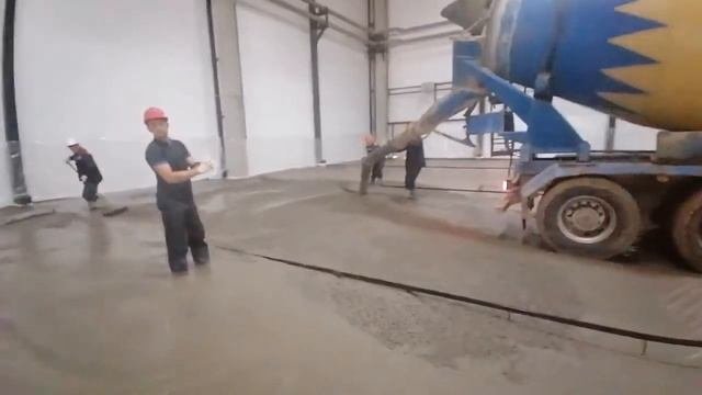 Бетонный пол под топпинг с добавкой в бетон Кратасол-ПК марка А, 3-е видео