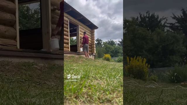 БАНЯ после Шлифовки-конопатки-покраски РЕЗУЛЬТАТ!!!