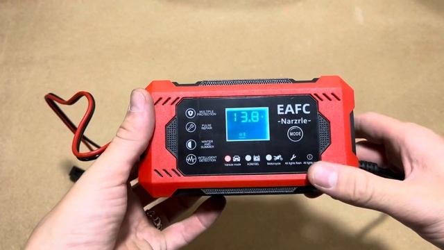 Зарядний пристрій EAFC 12V 6A для різних типів АКБ та різних ємностей.