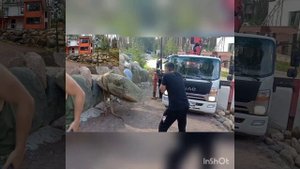 Подпорная стенка из валунов