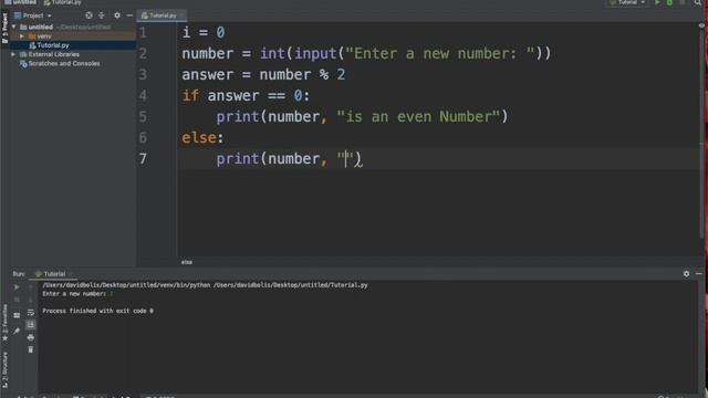Checking if User Input is Even or Odd Python смотреть онлайн