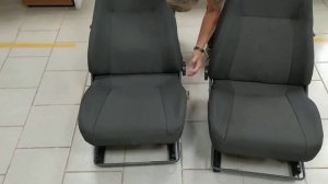 Комплект сидений Нива на каркасе 2110 черные+обогр