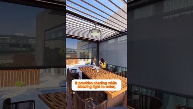 Factory Price Motorized Louver Aluminium Waterproof Pergola смотреть онлайн