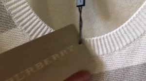 Unboxed Burberry Sweater, How to spot a real authentic Burberry Sweater