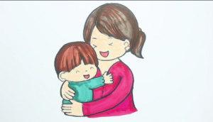 Как нарисовать Маму и Дочку