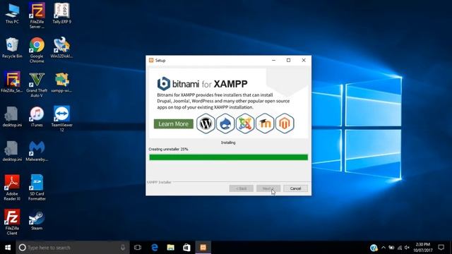 How to install Xampp in windows