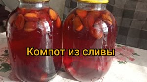 Самый простой и вкусный способ приготовить компот из сливы. Мой любимый. Готовимся к зиме.