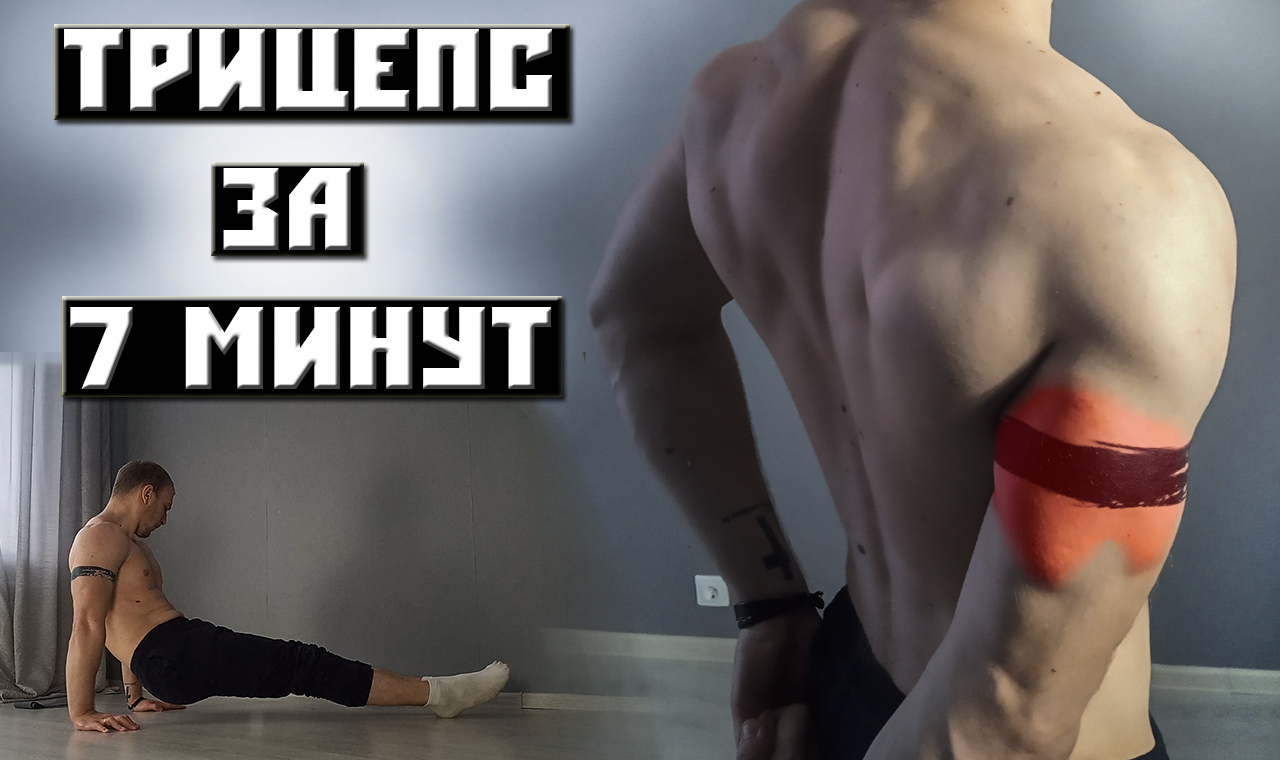 ПРОКАЧКА ТРИЦЕПСА ЗА 7 МИНУТ (ДОМА, БЕЗ ОБОРУДОВАНИЯ) смотреть онлайн