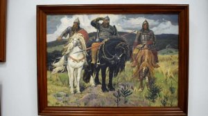 Былины и сказки в живописи русских художников. В. М. Васнецов. Богатыри и Витязь на распутье