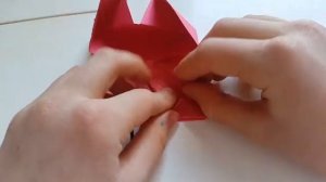 How to make origami picture frame ...как сделать оригами рамочку для фоток