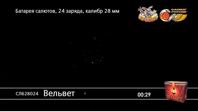 Фейерверк СЛ628024 Вельвет (1,1" х 24) смотреть онлайн
