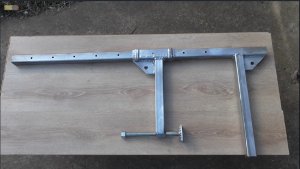 Струбцина анкерная(парапет) для крепления веревки на парапете! Самодельнвая!