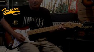 Review FENDER AMERICAN STANDARD STRATOCASTER SUNBURST 1999 By Fusion Music