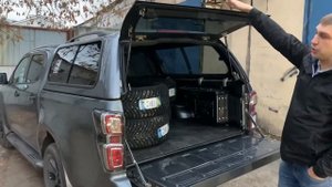 Кунг Carryboy S2 на новейший Isuzu D-max’2021, серый металлик. Первая установка в России! +PickupBo