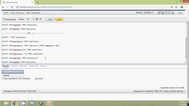 Oracle Tutorial - Aggregate Functions AVG | SUM | MIN | MAX | COUNT смотреть онлайн