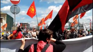 Анархисты на шествии 12 июня в Москве