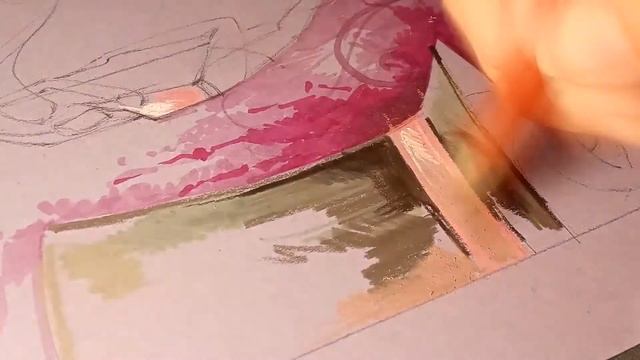 Рисуем цирк! Акробатические этюды в графике, пропорции лица человека, кисточные маркеры