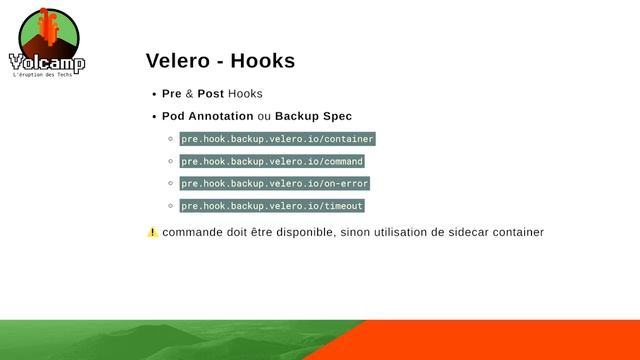 Velero - Sauvegardez et Restaurez (proprement) vos applications Kubernetes (Rémi Verchère) смотреть онлайн