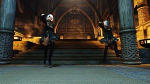 The Elder Scrolls V: Skyrim Demonica & Eva NDT и танцы в Скайриме