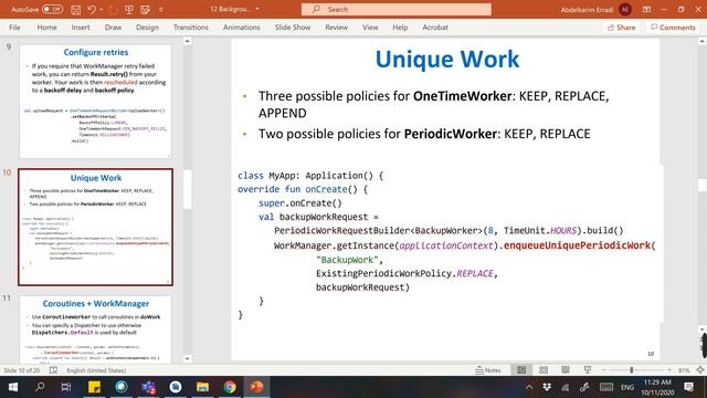 Background processing using WorkManager смотреть онлайн