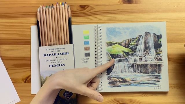 Обзор цветных карандашей // Карандашные Исландия и Фарерские острова смотреть онлайн