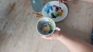 Керамика.Подглазурная роспись.