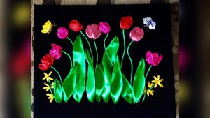 NEW Embroidered Ribbon Flower for Frames!! All Handmade by Bravo's Ribbonry Designs