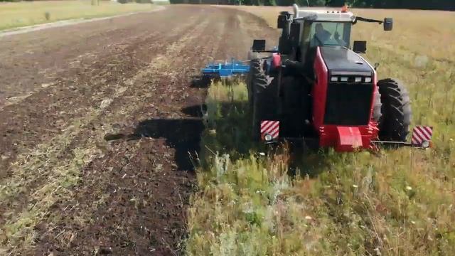 Дисковая борона MIX - 7,5 в работе