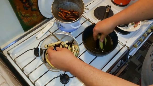 Салат Морковка с Баклажанами. По карейски.