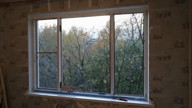 Замена остекления лоджии, установка ПВХ окна и балконного блока с установкой подоконников и откосов