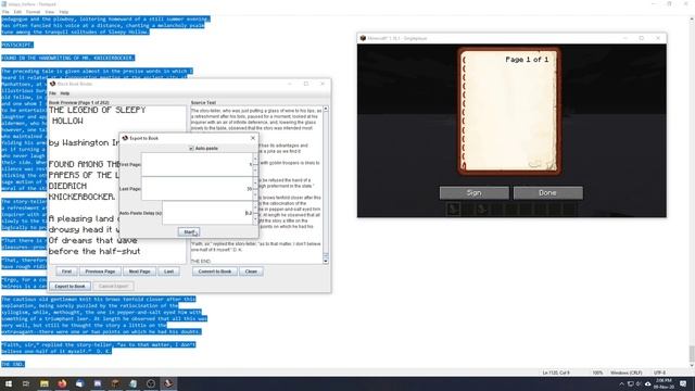 Minecraft "Block Book Binder" Automatic Written Book Writer смотреть онлайн