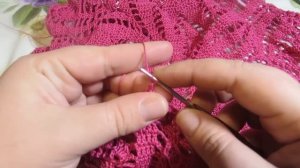 Салфетка крючком "Павлинье перо"_Часть 3 #салфеткакрючком #салфеткапавлиньеперо #салфеткавидео