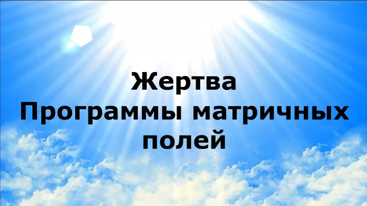 ЖЕРТВА. Программы матричных полей