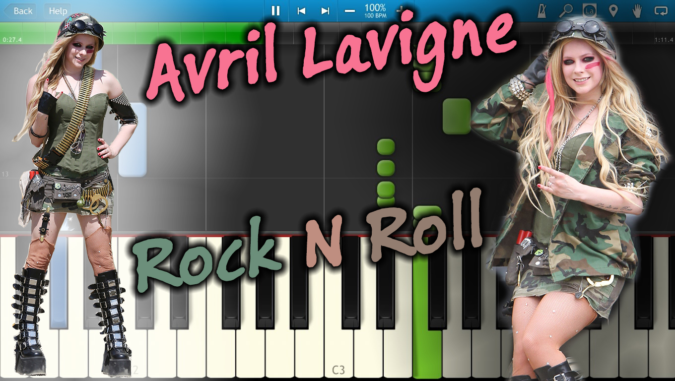 Avril Lavigne - Rock N Roll [Piano Tutorial] Synthesia смотреть онлайн