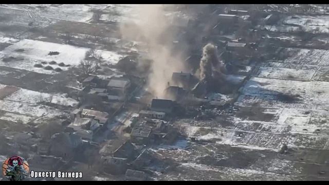 Артёмовское_ Работа артиллерии Вагнера.
