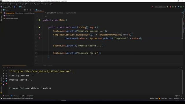 #1 Java Programming CompletableFuture tutorial смотреть онлайн