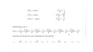 calculate Taylor series Polynomial f(x)=cos(x) centred at pi/6