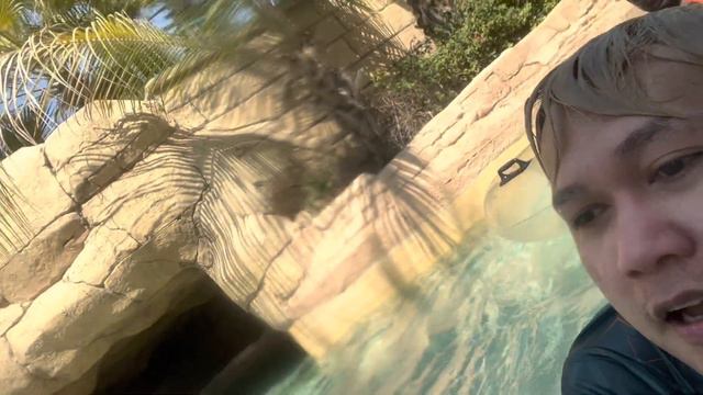 Dubai Atlantis Aquaventure Water Park, We try all Slides (So much Exciting) смотреть онлайн