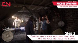 RDR2 - Rhodes Gunsmith - How to free Basement Prisoner - Is this Gavin?