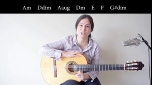 Analyzing the Spanish guitar chord progression: Am, G, F, E