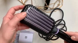 Распаковка - Расческа-выпрямитель Philips BHH880/00