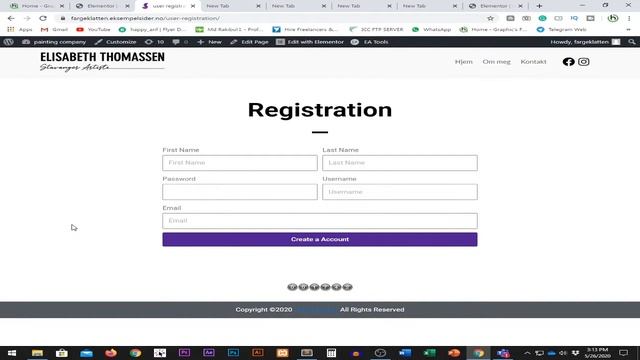 How to Create Custom Registration Form in Wordpress 2020 | Using Elementor Pro | Bangla