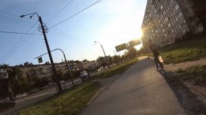 Катаемся на электросамокате и велике.