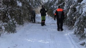 STV 2016 Trail Clearing with Snowcrest Riders on Utility Sleds