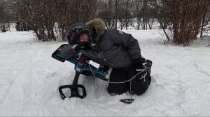 Катаемся на снегокате