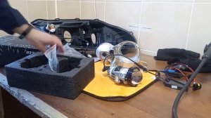 Рено Лагуна 3 Улучшение головного света. Установка светодиодных линз.