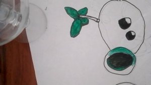 рисуем горохострел часть 2 растения против зомби (Plant zombies)