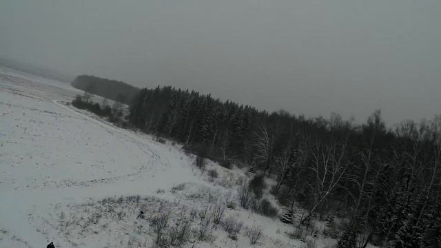 Первые съёмки с квадрокоптера