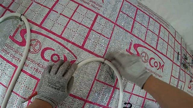 УКЛАДКА ТЕПЛОГО ПОЛА /металлопластиковой трубой. 1часть /ремонт квартиры с нуля смотреть онлайн